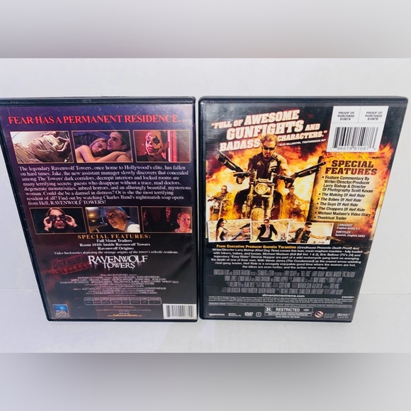Ravenwolf Towers & Hell Ride Cult Horror DVD Movies - Picture 2 of 8